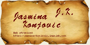 Jasmina Konjović vizit kartica